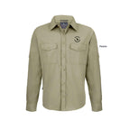 Male Craghopper Safari Long Sleeve Shirt - Fit Pebble