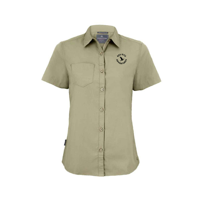 Ladies Craghopper Safari Short Sleeve Shirt - Pebble