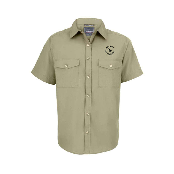 Male Craghopper Safari Short Sleeve Shirt - Pebble